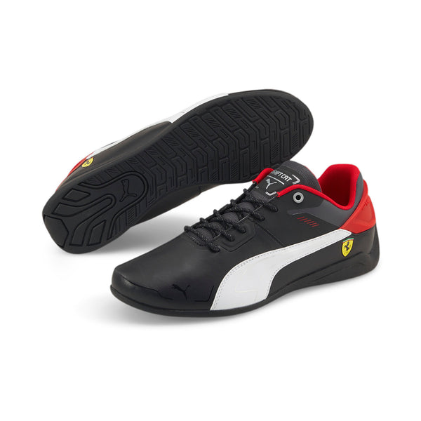 [306864-04] Mens PUMA SCUDERIA FERRARI X DRIFT CAT DELTA 'BLACK WHITE'