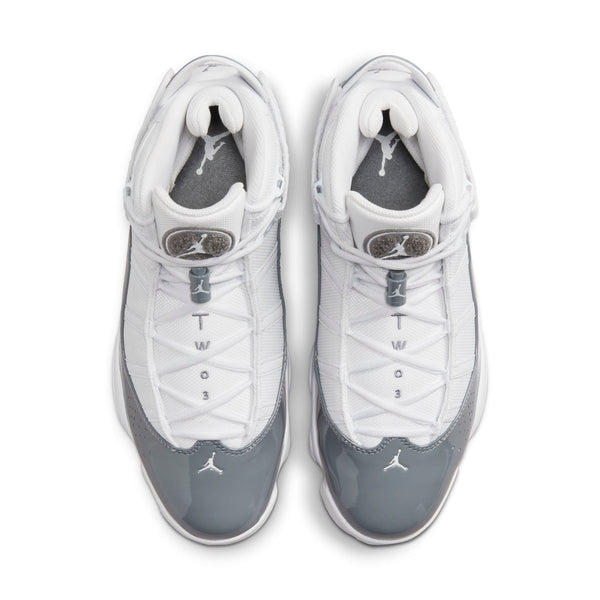 [322992-121] Mens Air Jordan 6 RINGS 'WHITE COOL GREY'