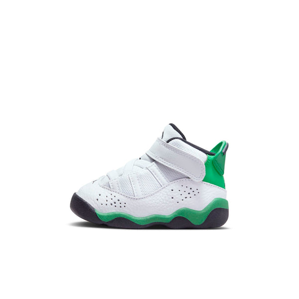 [323420-131] Toddlers Air Jordan 6 RINGS TD 'WHITE LUCKY GREEN'