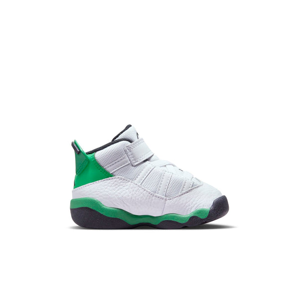 [323420-131] Toddlers Air Jordan 6 RINGS TD 'WHITE LUCKY GREEN'