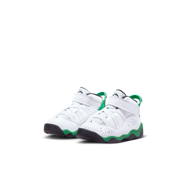 [323420-131] Toddlers Air Jordan 6 RINGS TD 'WHITE LUCKY GREEN'