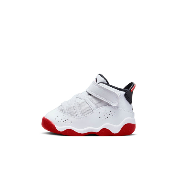 [323420-160] Toddlers Air Jordan 6 RINGS TD 'WHITE UNIVERSITY RED'