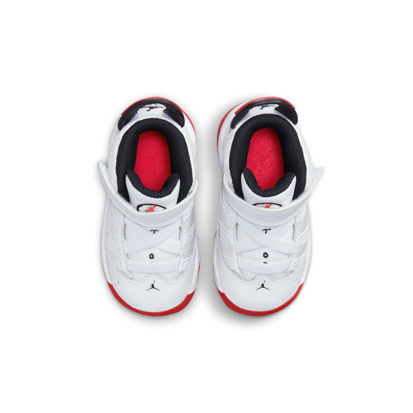 [323420-160] Toddlers Air Jordan 6 RINGS TD 'WHITE UNIVERSITY RED'