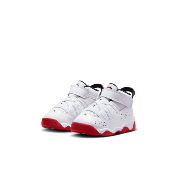 [323420-160] Toddlers Air Jordan 6 RINGS TD 'WHITE UNIVERSITY RED'