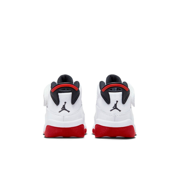 [323420-160] Toddlers Air Jordan 6 RINGS TD 'WHITE UNIVERSITY RED'