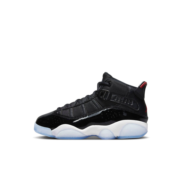 [323432-064] Preschool Air Jordan 6 RINGS PS 'BLACK GYM RED'