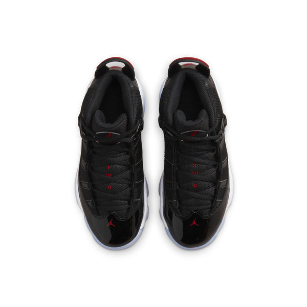 [323432-064] Preschool Air Jordan 6 RINGS PS 'BLACK GYM RED'