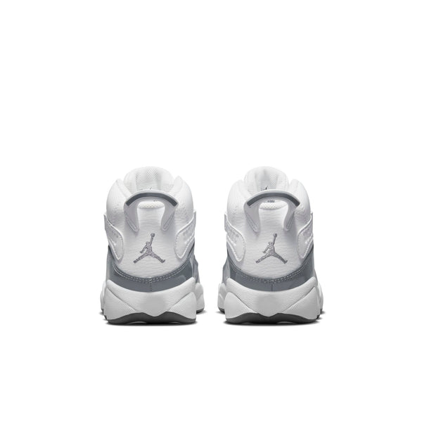 [323432-121] Preschool Air Jordan 6 RINGS PS 'WHITE COOL GREY'