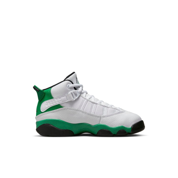 [323432-131] Preschool Air Jordan 6 RINGS PS 'WHITE LUCKY GREEN'
