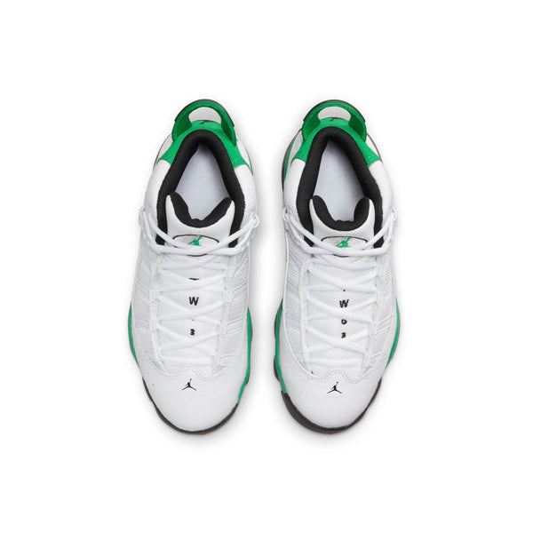 [323432-131] Preschool Air Jordan 6 RINGS PS 'WHITE LUCKY GREEN'