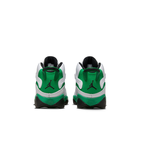 [323432-131] Preschool Air Jordan 6 RINGS PS 'WHITE LUCKY GREEN'