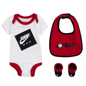 [NJ0414-001] Baby Air Jordan Bodysuit, Bib and Booties 3-PC Box Set