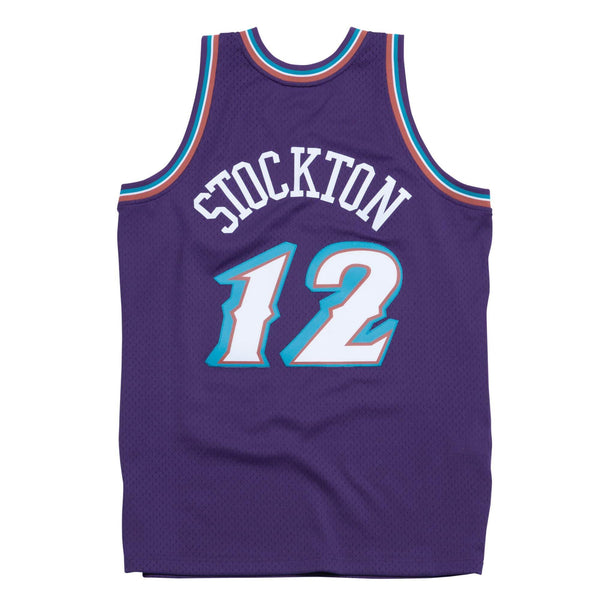 [353J325FGYJSO] Mens Mitchell & Ness NBA John Stockton 1996-97 Utah Jazz Road Swingman Jersey