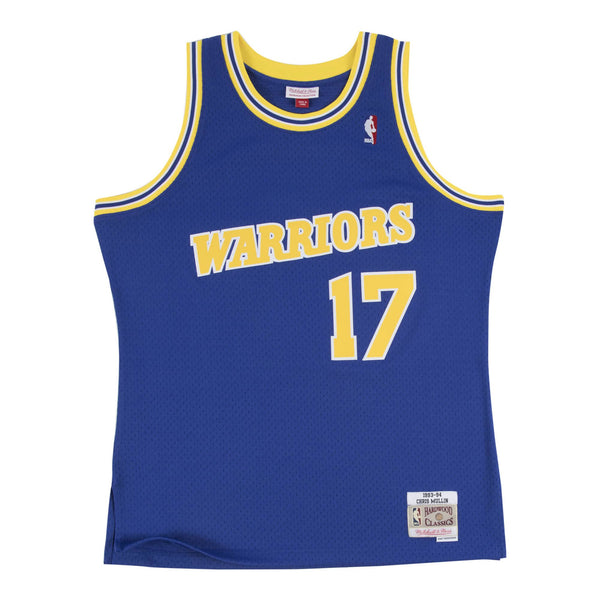 [353J3A9FGYCMU] Mens Mitchell & Ness NBA Swingman Jersey Warriors Chris Mullin