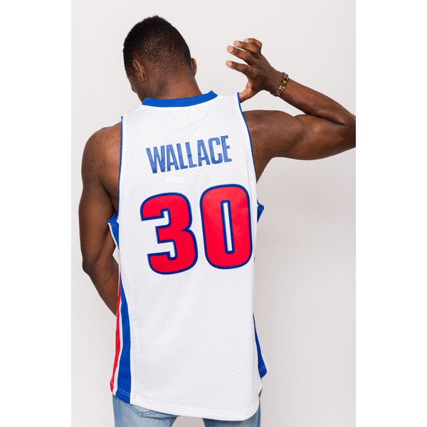 [BA81MBDPIWNO0] Mens Mitchell & Ness NBA Swingman Jersey Pistons 2003 Rasheed Wallace Home