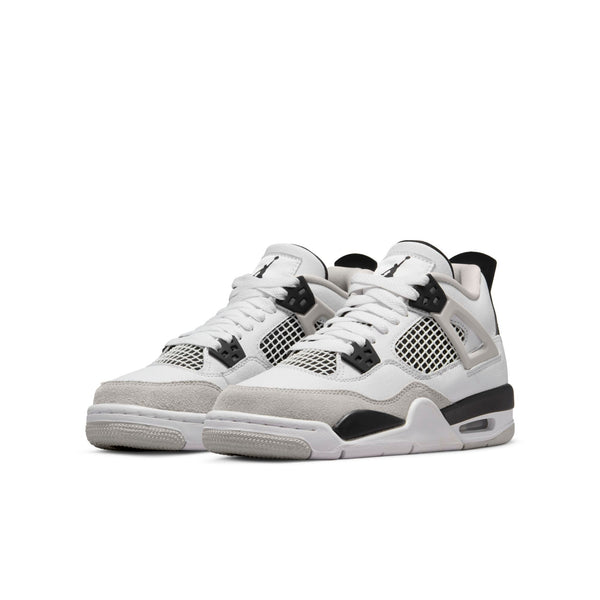 [408452-111] Grade School Air Jordan Retro 4 (GS) 'Military Black'