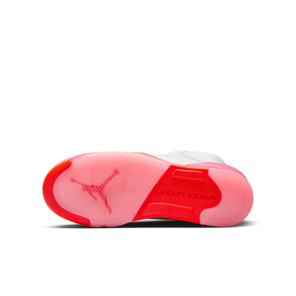 [440892-168] Grade School Air Jordan Retro 5 (GS) 'WNBA Pinksicle Safety Orange'