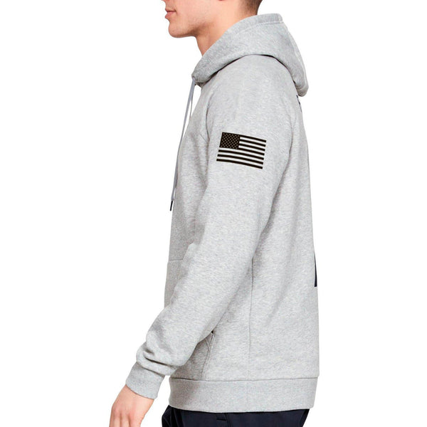 [1352678-035] Mens Under Armour Freedom Flag Rival Pull Over Hoodie