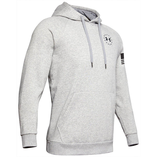 [1352678-035] Mens Under Armour Freedom Flag Rival Pull Over Hoodie