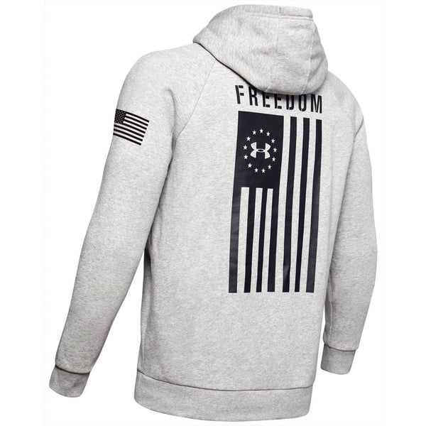 [1352678-035] Mens Under Armour Freedom Flag Rival Pull Over Hoodie
