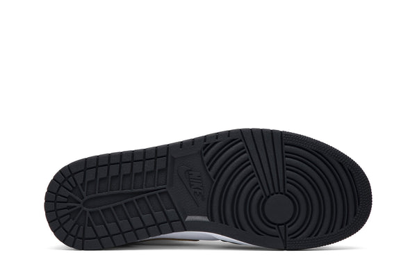 [852542-007] Mens Air Jordan Retro 1 Mid 'Patent Black White Gold'