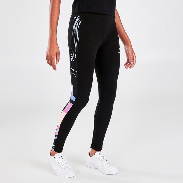 [533363-01] Womens Puma Marbled T7 Leggings