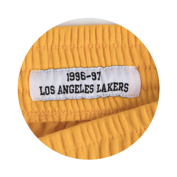 [SMSHGS18236-LALLTGD96] Mens Mitchell & Ness NBA Swingman Home Shorts LA Lakers 96-97