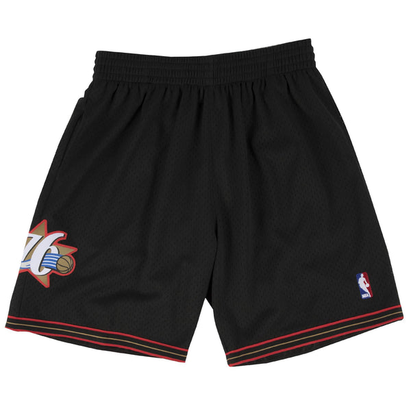 [540B3B27P76QPV] Mens Mitchell & Ness NBA 2000-01 Swingman Shorts Black Philadelphia 76ers