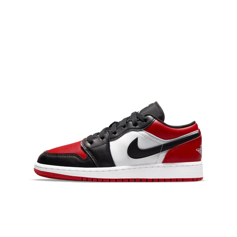 [553560-612] Grade School Air Jordan Retro 1 Low (GS) 'Bred Toe'