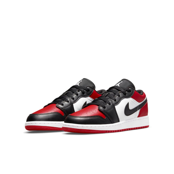 [553560-612] Grade School Air Jordan Retro 1 Low (GS) 'Bred Toe'