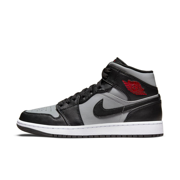 [554724-096] Mens Air Jordan Retro 1 Mid 'Shadow Red'