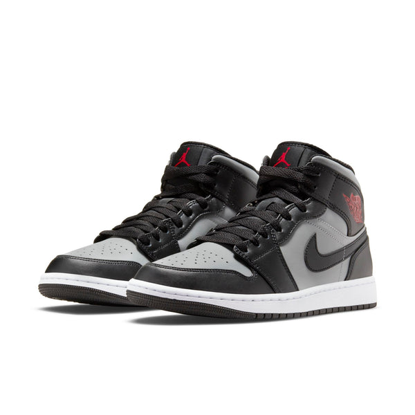 [554724-096] Mens Air Jordan Retro 1 Mid 'Shadow Red'