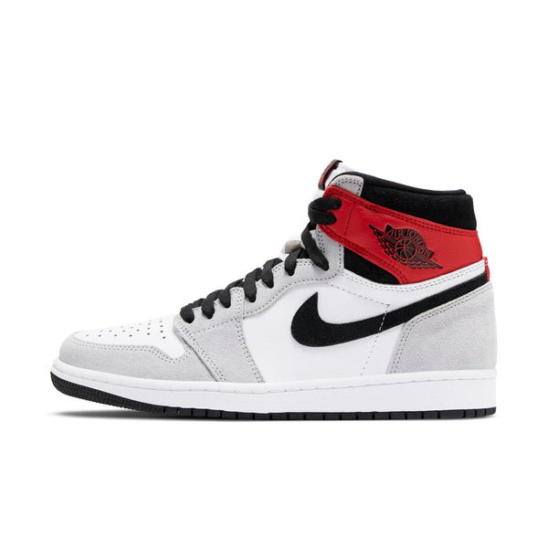 [555088-126] Mens Air Jordan Retro 1 High 'Light Smoke Grey'