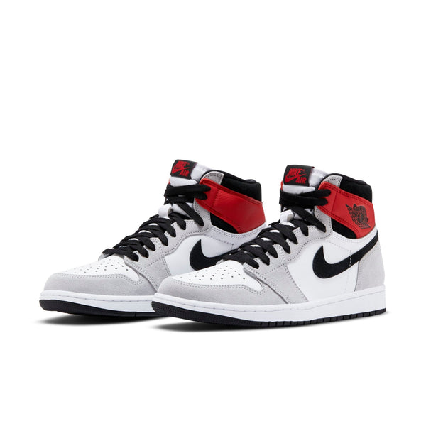 [555088-126] Mens Air Jordan Retro 1 High 'Light Smoke Grey'