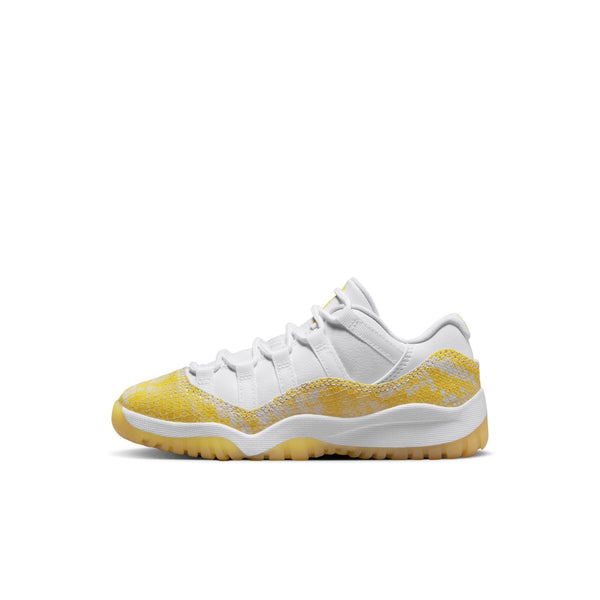 [580522-107] Preschool Air Jordan Retro 11 Low 'Yellow Snakeskin' (PS)