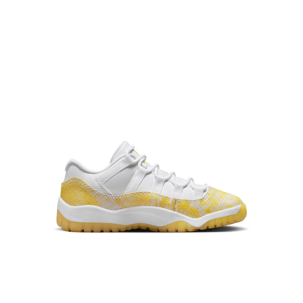 [580522-107] Preschool Air Jordan Retro 11 Low 'Yellow Snakeskin' (PS)