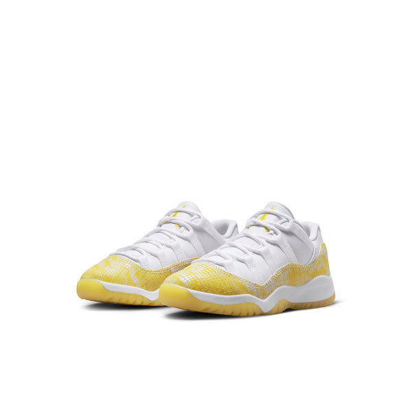 [580522-107] Preschool Air Jordan Retro 11 Low 'Yellow Snakeskin' (PS)