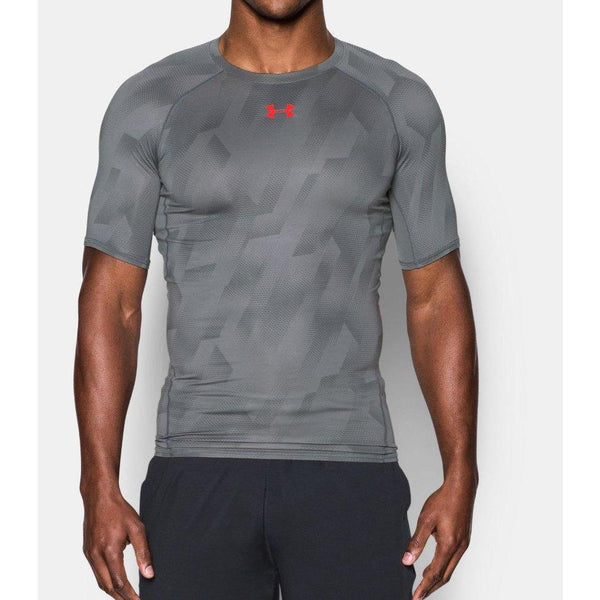 [1257477-042] Mens Under Armour HeatGear Armour Printed Short Sleeve Compression Shirt