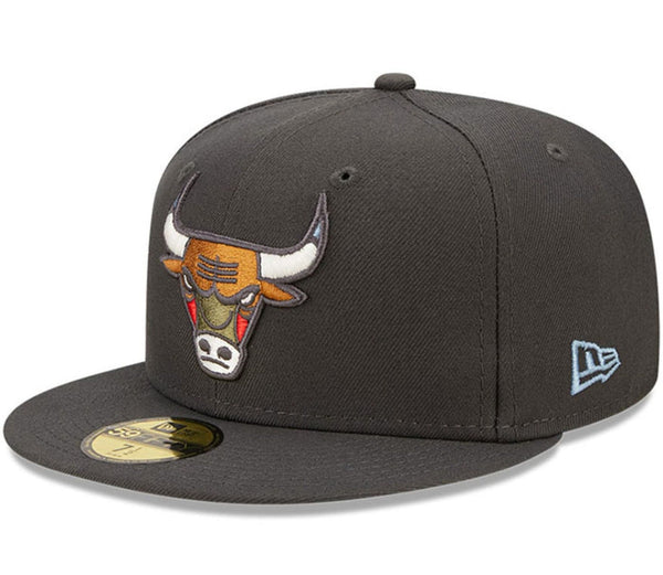 [60279124] Mens New Era NBA CHICAGO BULLS 5950 COLOR PACK FITTED - GRAPHITE