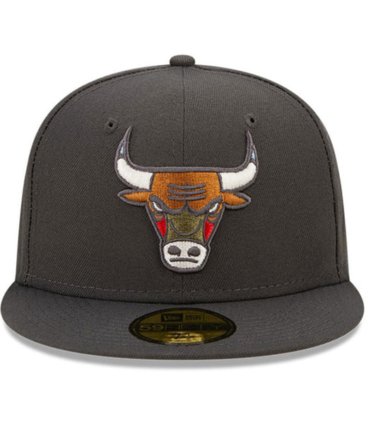 [60279124] Mens New Era NBA CHICAGO BULLS 5950 COLOR PACK FITTED - GRAPHITE
