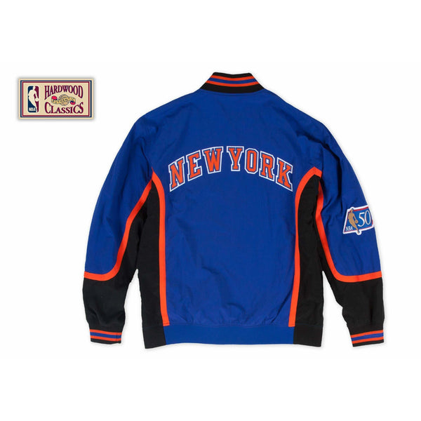 [6056A318I96NYK] Mens Mitchell & Ness NBA 1996-97 Authentic Warm Up Jacket New York Knicks