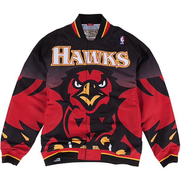 [60563J695AHA] Mens Mitchell & Ness NBA 1995-96 Authentic Warm Up Jacket Atlanta Hawks