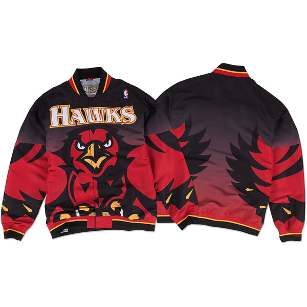 [60563J695AHA] Mens Mitchell & Ness NBA 1995-96 Authentic Warm Up Jacket Atlanta Hawks