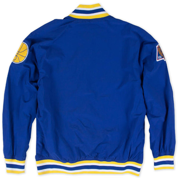 [6056S310D96GSW] Mens Mitchell & Ness NBA 1996-97 Authentic Away Warm Up Jacket Golden State Warriors