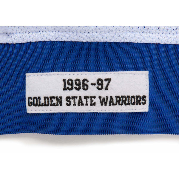 [6056S3A9D96GSW] Mens Mitchell & Ness NBA 1996-97 Authentic Home Warm Up Jacket Golden State Warriors