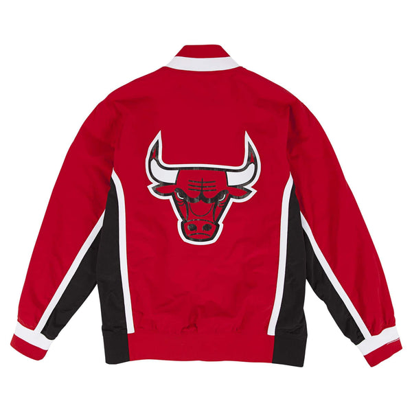 Mens Mitchell & Ness NBA 1992-93 Authentic Warm Up Jacket Red Chicago Bulls