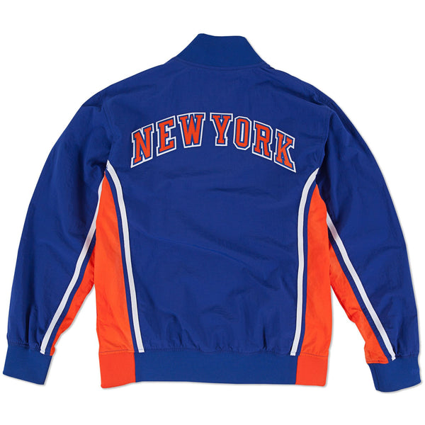 [6056S318D92NYK] Mens Mitchell & Ness NBA 1992-93 Authentic Warm Up Jacket New York Knicks