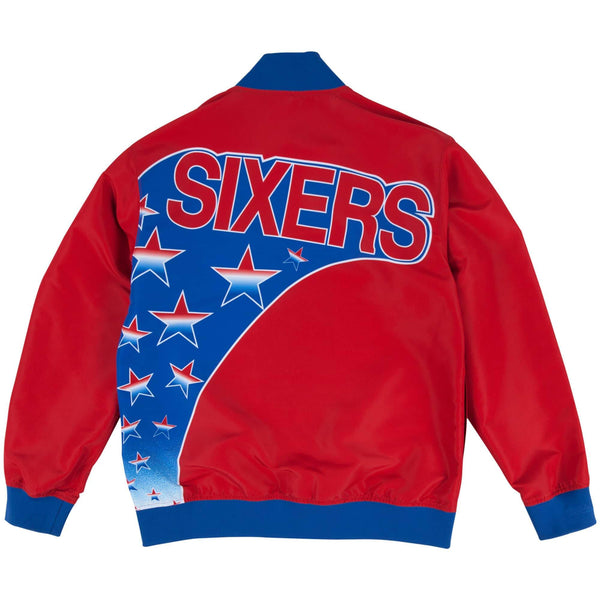 [6056S3B1D93P76] Mens Mitchell & Ness NBA 1993-94 Authentic Warm Up Jacket Philadelphia 76ers