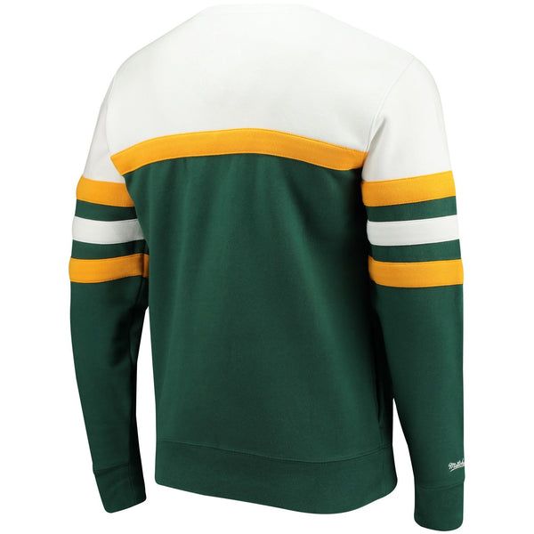 [605TA2232AGBPQH] Mens Mitchell & Ness NFL Green Bay Packers Head Coach Crew Sweater