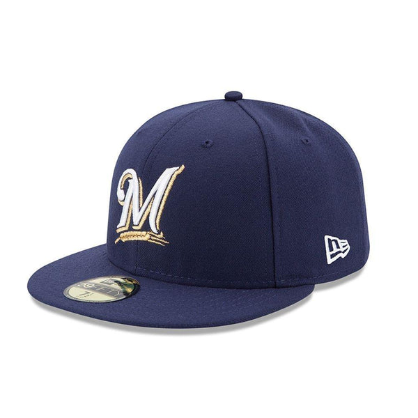 [70361062] Mens New Era MLB Authentic 59Fifty Performance Fitted - Brewers